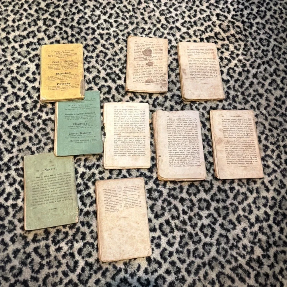 Lot 9‎ Antique Czech Arabian Nights Books 1859-1873 Josef Pecirka Prague Parts
